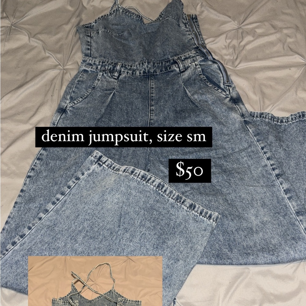 denim jumpsuit